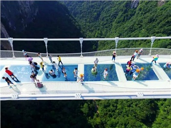 玻璃橋、天門山玻璃棧道“新奇之旅”一晚2日游B1